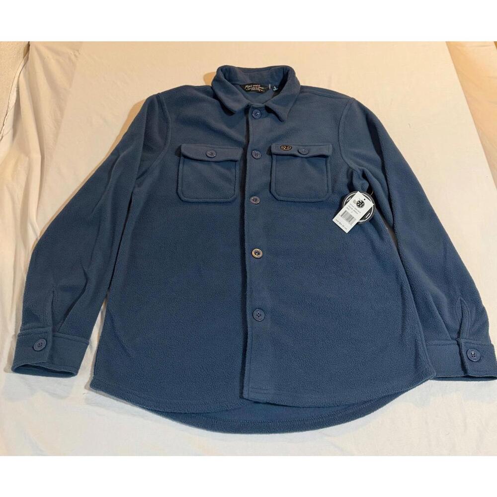 NWT Maui And Sons‎ Mens Fleece Button Up Size Small